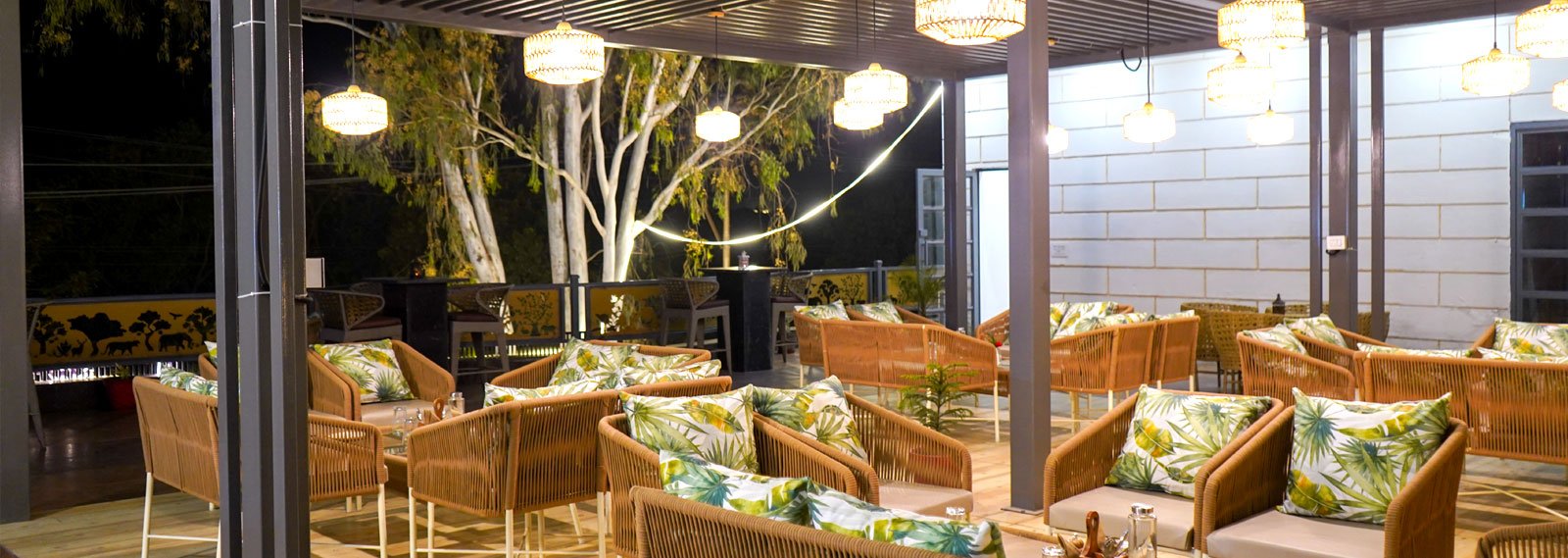 Rooftop lounge at The Lychee Hotel and Resort